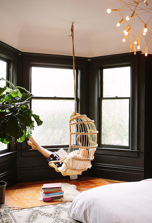 hanging chair inside house